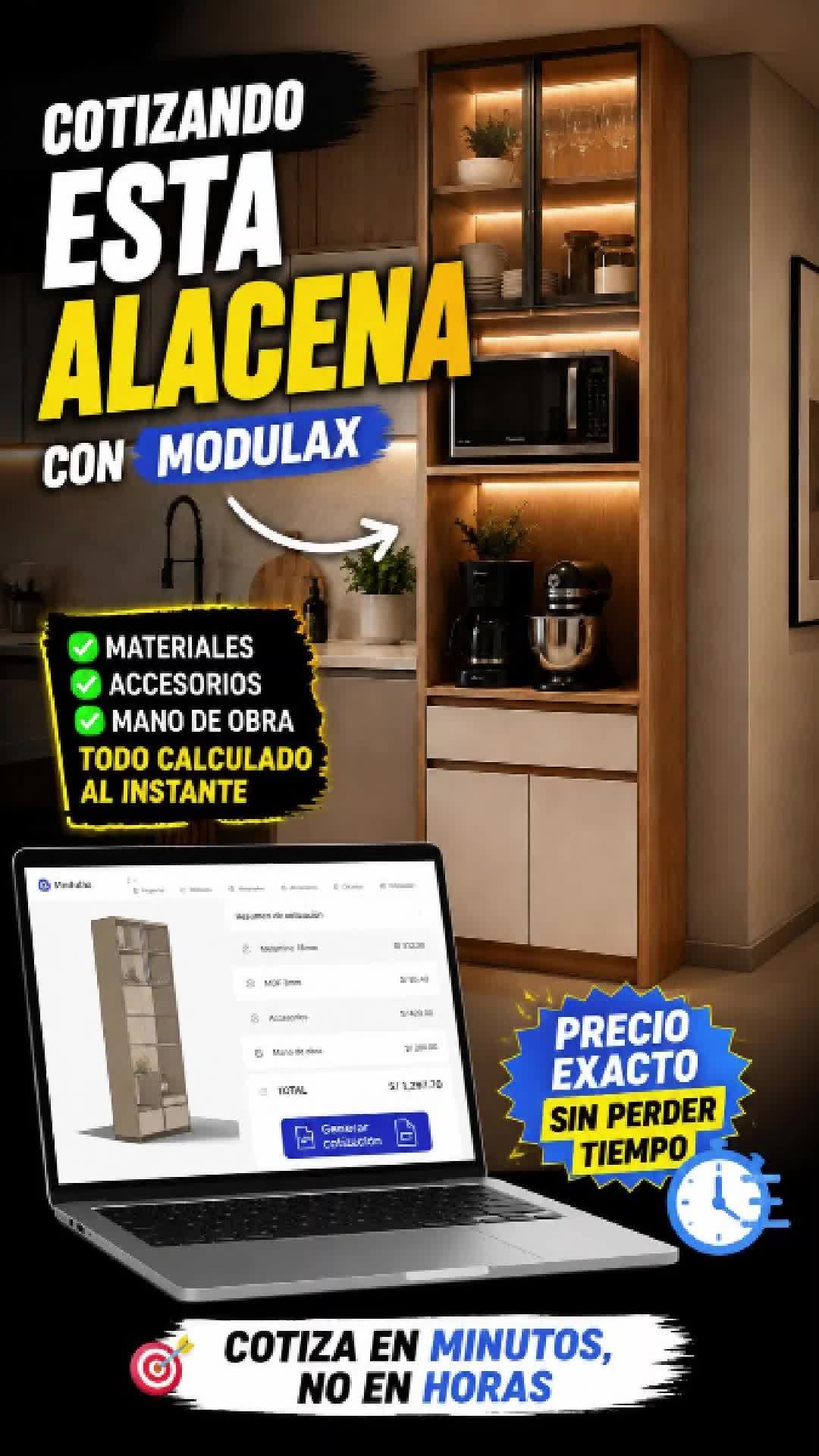 Video demo de Cotizador Modulax en TikTok